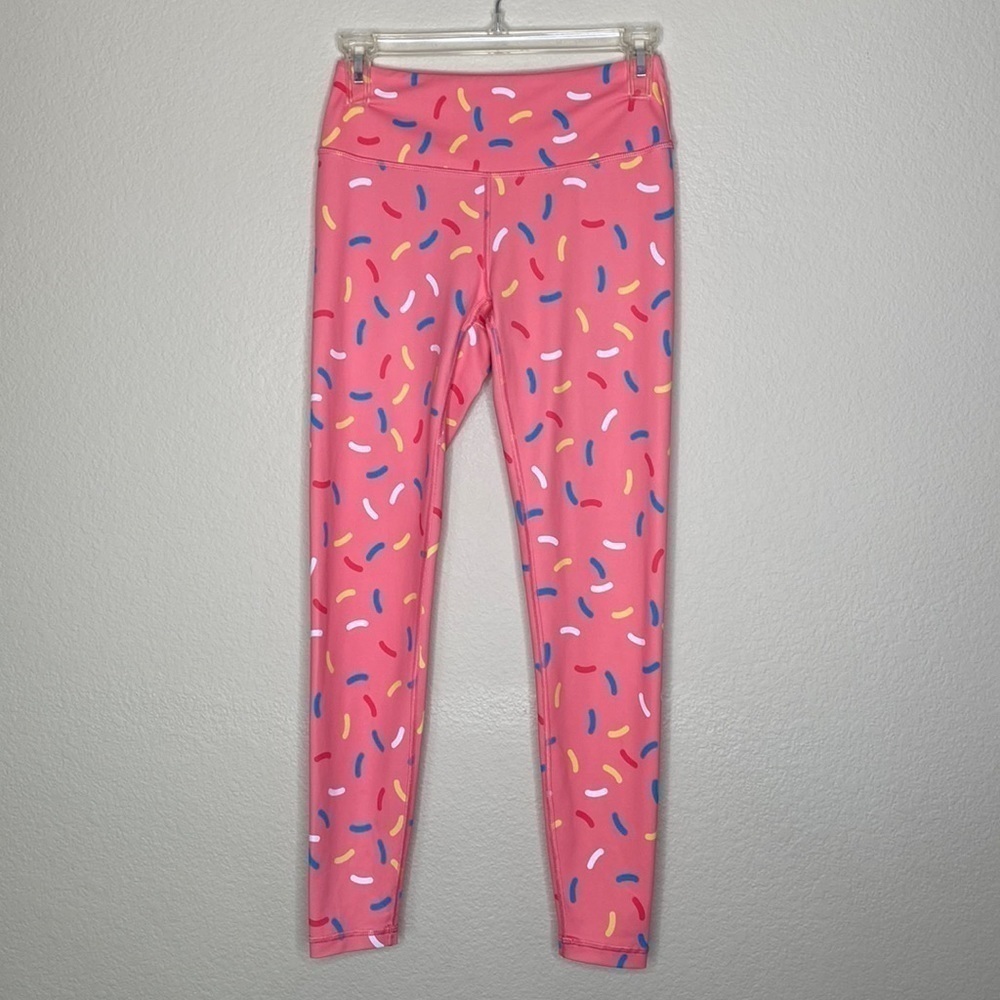 Feed Me Fight Me leggings women’s small pink candy euc